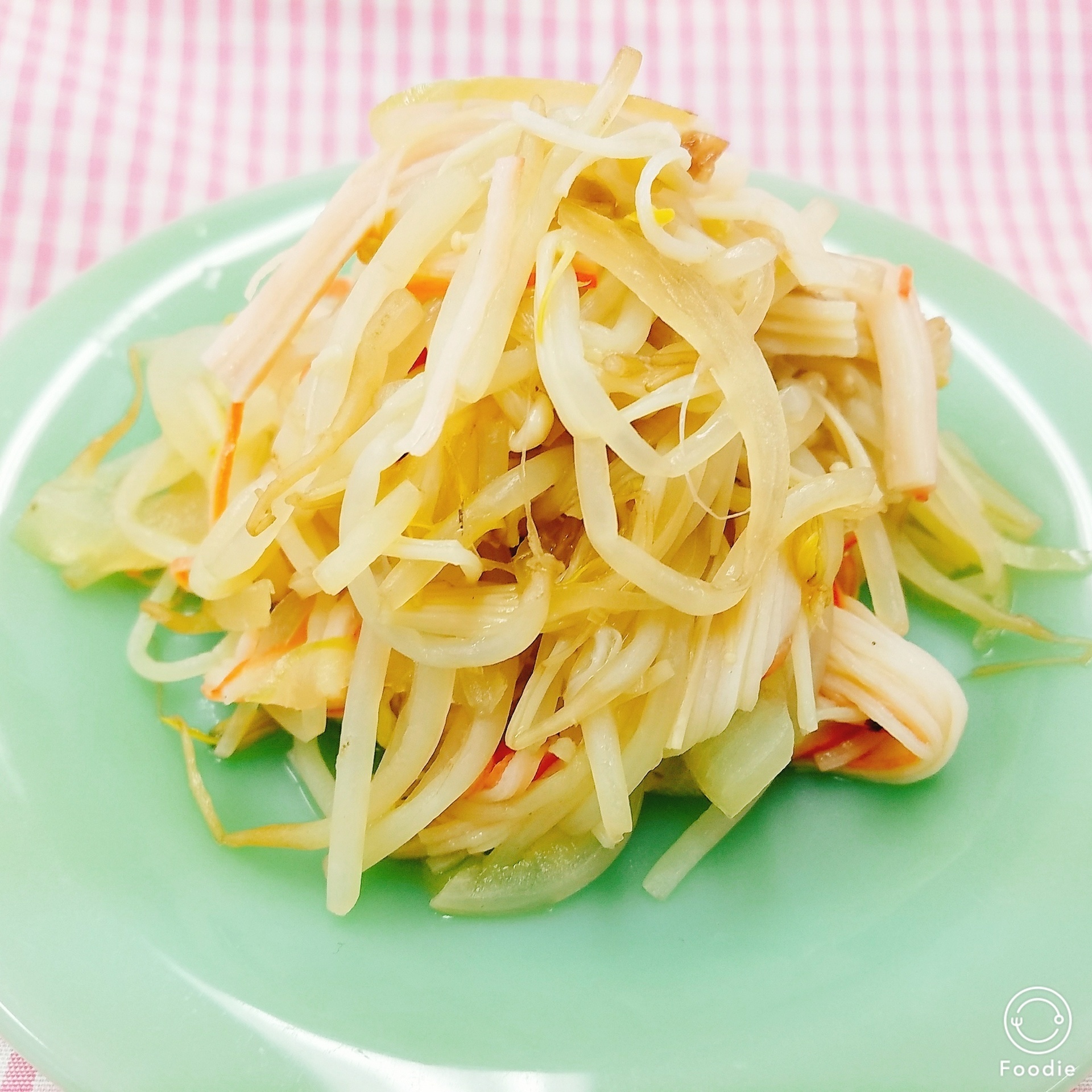 11月の野菜時短レシピ もやしとえのきのパスタ風 食育レシピ